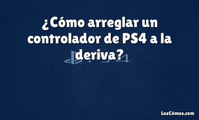 ¿Cómo arreglar un controlador de PS4 a la deriva?