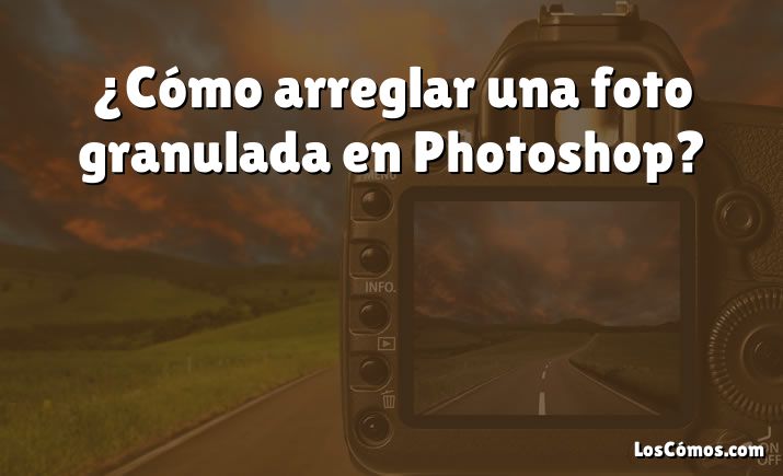 ¿Cómo arreglar una foto granulada en Photoshop?