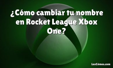 ¿Cómo cambiar tu nombre en Rocket League Xbox One?