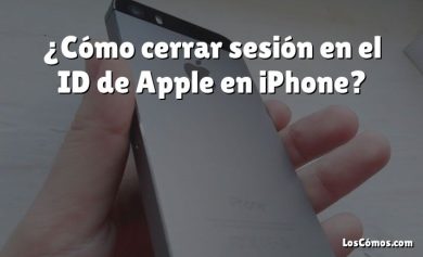 ¿Cómo cerrar sesión en el ID de Apple en iPhone?