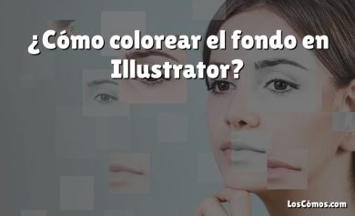¿Cómo colorear el fondo en Illustrator?