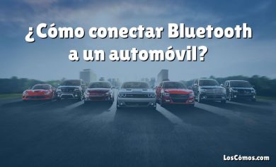 ¿Cómo conectar Bluetooth a un automóvil?