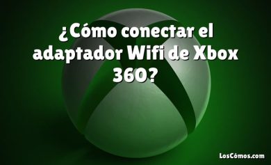 ¿Cómo conectar el adaptador Wifi de Xbox 360?