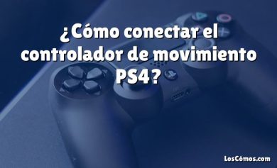 ¿Cómo conectar el controlador de movimiento PS4?