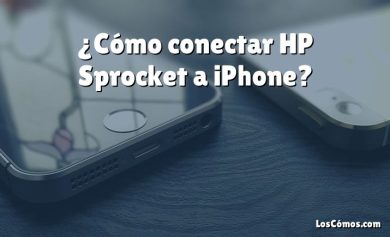 ¿Cómo conectar HP Sprocket a iPhone?