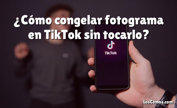 ¿Cómo congelar fotograma en TikTok sin tocarlo?
