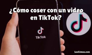 ¿Cómo coser con un video en TikTok?