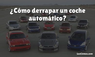 ¿Cómo derrapar un coche automático?