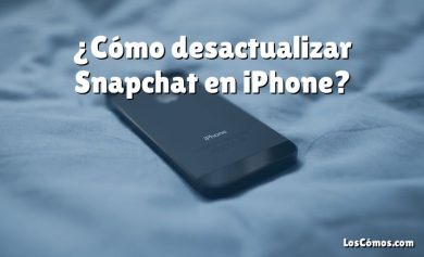 ¿Cómo desactualizar Snapchat en iPhone?