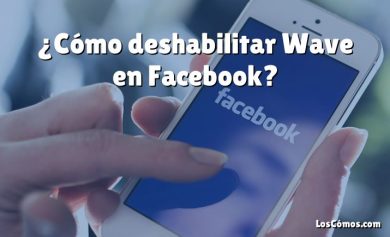 ¿Cómo deshabilitar Wave en Facebook?