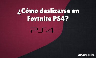 ¿Cómo deslizarse en Fortnite PS4?