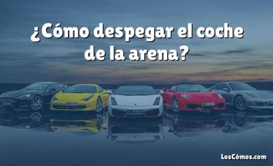 ¿Cómo despegar el coche de la arena?