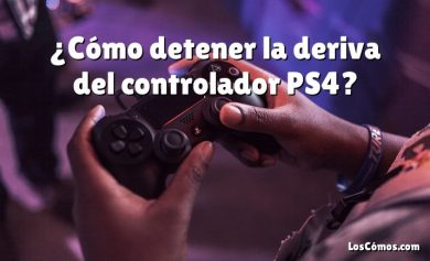 ¿Cómo detener la deriva del controlador PS4?