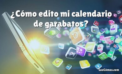 ¿Cómo edito mi calendario de garabatos?