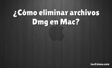 ¿Cómo eliminar archivos Dmg en Mac?