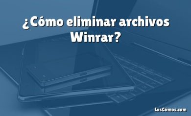 ¿Cómo eliminar archivos Winrar?