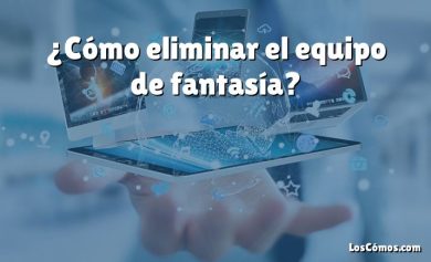 ¿Cómo eliminar el equipo de fantasía?