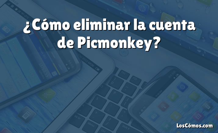 ¿Cómo eliminar la cuenta de Picmonkey?