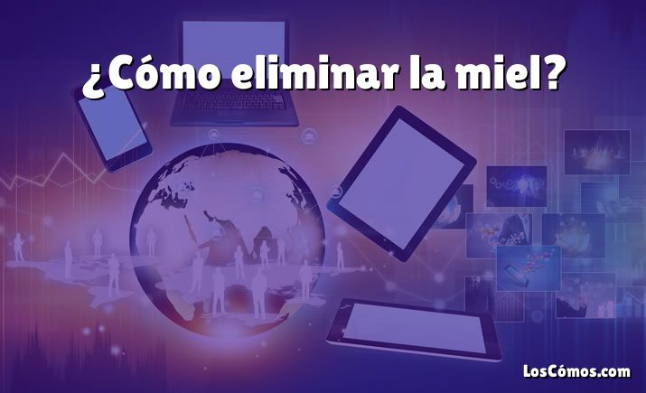 ¿Cómo eliminar la miel?