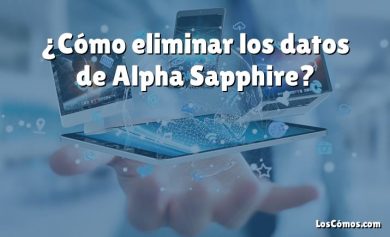 ¿Cómo eliminar los datos de Alpha Sapphire?