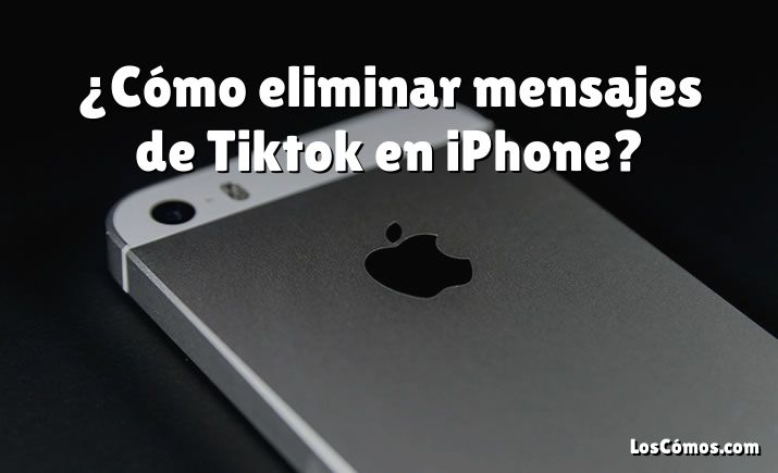 ¿Cómo eliminar mensajes de Tiktok en iPhone?