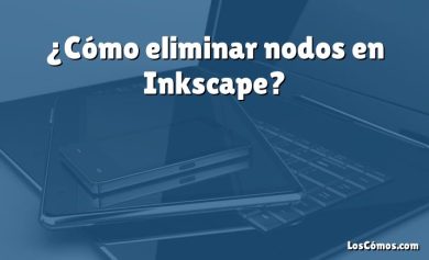 ¿Cómo eliminar nodos en Inkscape?