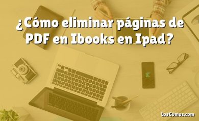 ¿Cómo eliminar páginas de PDF en Ibooks en Ipad?