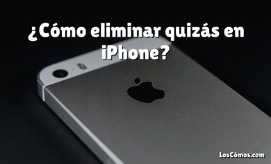 ¿Cómo eliminar quizás en iPhone?