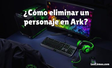 ¿Cómo eliminar un personaje en Ark?