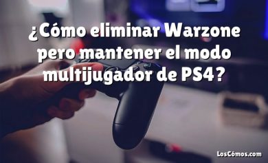 ¿Cómo eliminar Warzone pero mantener el modo multijugador de PS4?