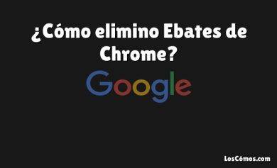 ¿Cómo elimino Ebates de Chrome?