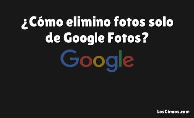 ¿Cómo elimino fotos solo de Google Fotos?