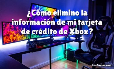 ¿Cómo elimino la información de mi tarjeta de crédito de Xbox?