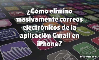 ¿Cómo elimino masivamente correos electrónicos de la aplicación Gmail en iPhone?