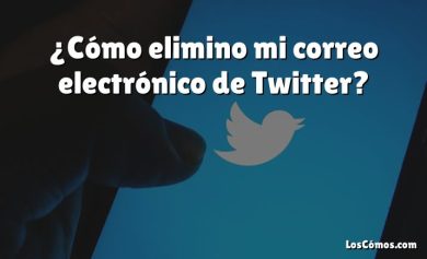 ¿Cómo elimino mi correo electrónico de Twitter?