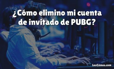 ¿Cómo elimino mi cuenta de invitado de PUBG?