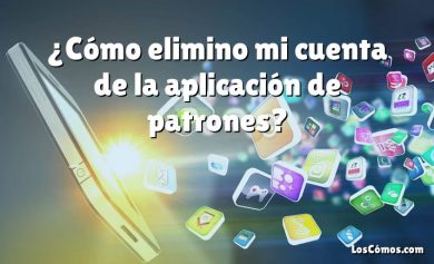 ¿Cómo elimino mi cuenta de la aplicación de patrones?