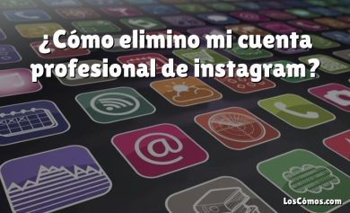 ¿Cómo elimino mi cuenta profesional de instagram?