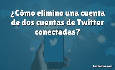 ¿Cómo elimino una cuenta de dos cuentas de Twitter conectadas?