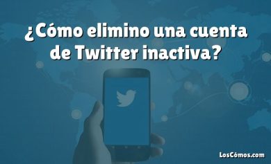 ¿Cómo elimino una cuenta de Twitter inactiva?