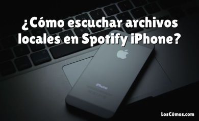 ¿Cómo escuchar archivos locales en Spotify iPhone?