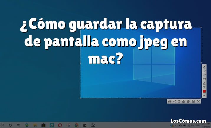 ¿Cómo guardar la captura de pantalla como jpeg en mac?