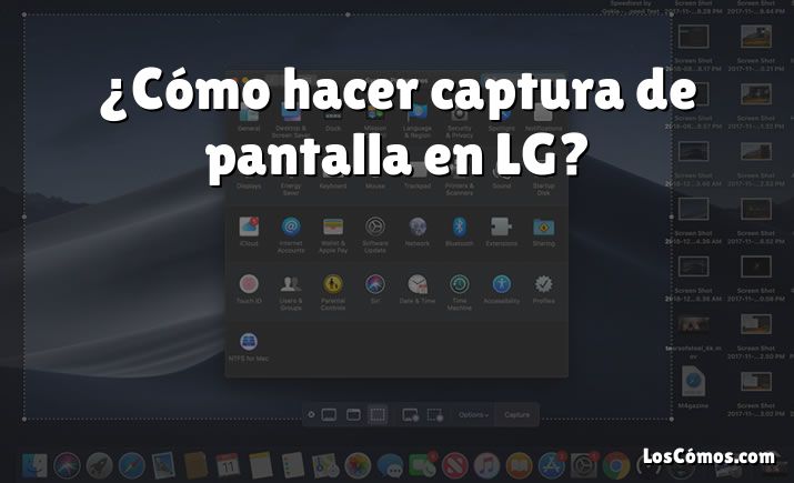 ¿Cómo hacer captura de pantalla en LG?