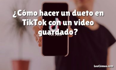 ¿Cómo hacer un dueto en TikTok con un video guardado?