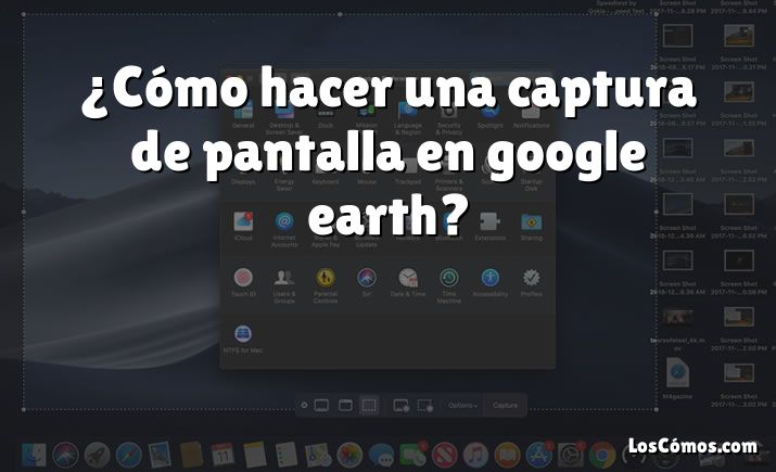 ¿Cómo hacer una captura de pantalla en google earth?