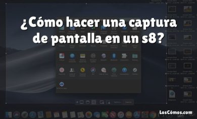 ¿Cómo hacer una captura de pantalla en un s8?