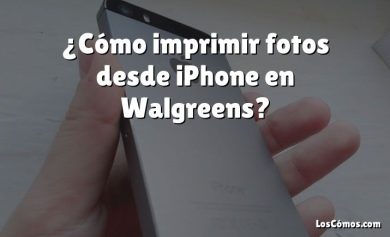 ¿Cómo imprimir fotos desde iPhone en Walgreens?