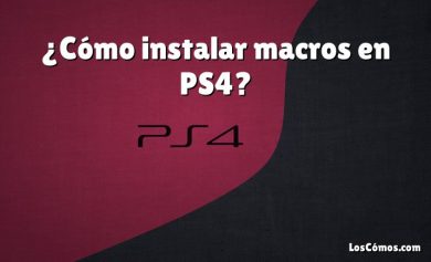 ¿Cómo instalar macros en PS4?