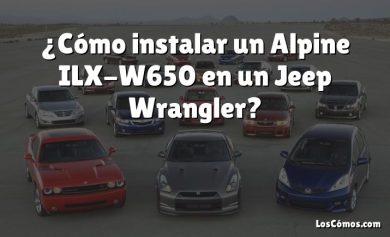 ¿Cómo instalar un Alpine ILX-W650 en un Jeep Wrangler?