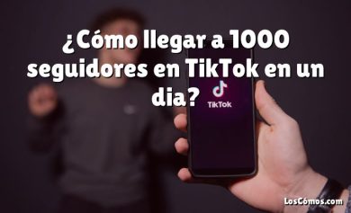 ¿Cómo llegar a 1000 seguidores en TikTok en un dia?